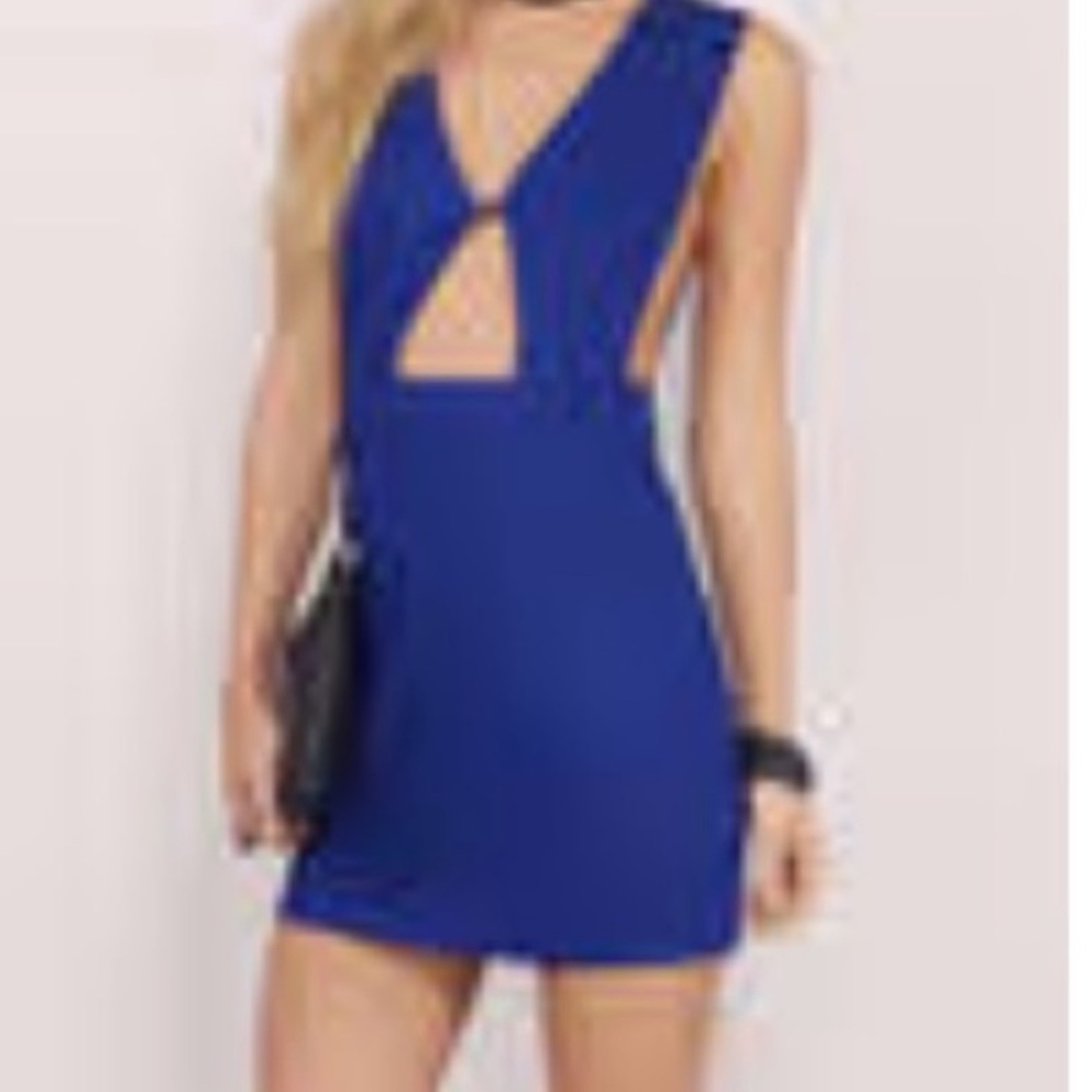Tobi - Jacey Cutout Mini Dress - Cobalt / Royal Blue - Worn once - Small